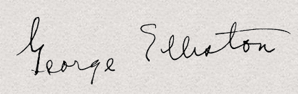 George Elliston signature